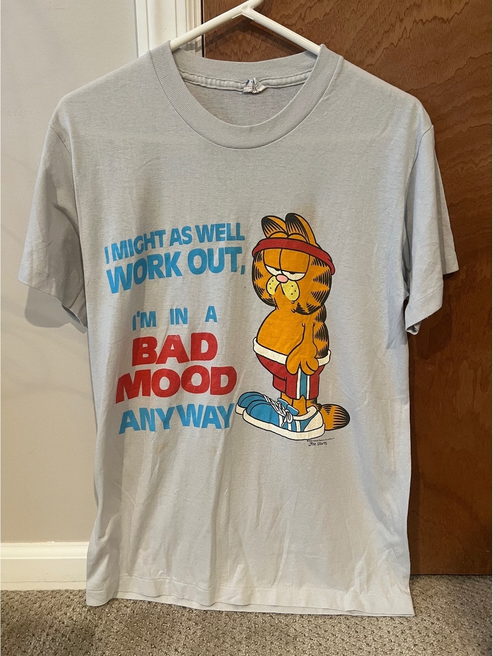 Vintage Garfield Workout T-Shirt